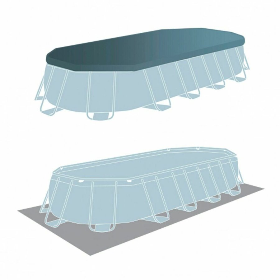 Pool Aftageligt Intex Prism Frame 610 x 122 x 305 cm 18.202 l Gr Oval #5