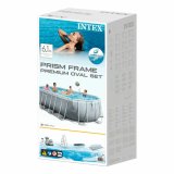 Pool Aftageligt Intex Prism Frame 610 x 122 x 305 cm 18.202 l Gr Oval #6