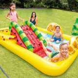 Oppustelig Pool til Brn Intex 57158NP Frugter 244 x 191 x 91 cm Legeplads #2