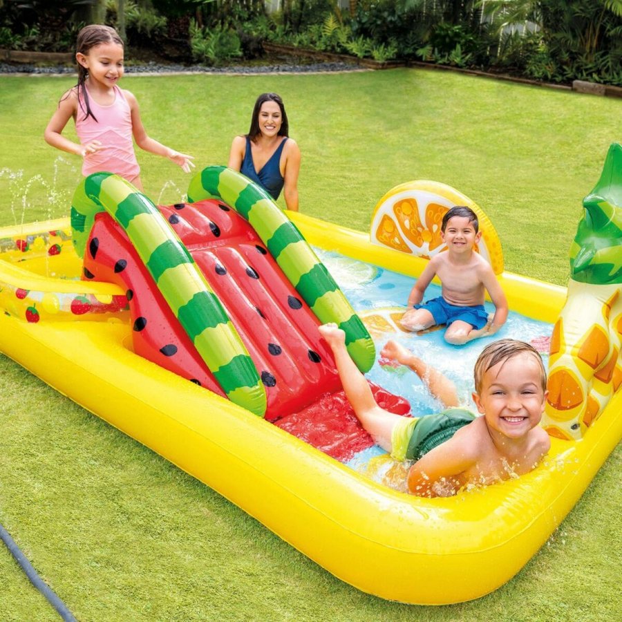 Oppustelig Pool til Brn Intex 57158NP Frugter 244 x 191 x 91 cm Legeplads #2