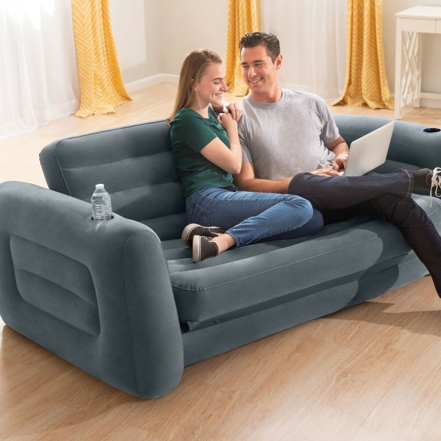 Oppustelig Sovesofa Intex Pull-Out 203 x 66 x 224 cm Gr� #5