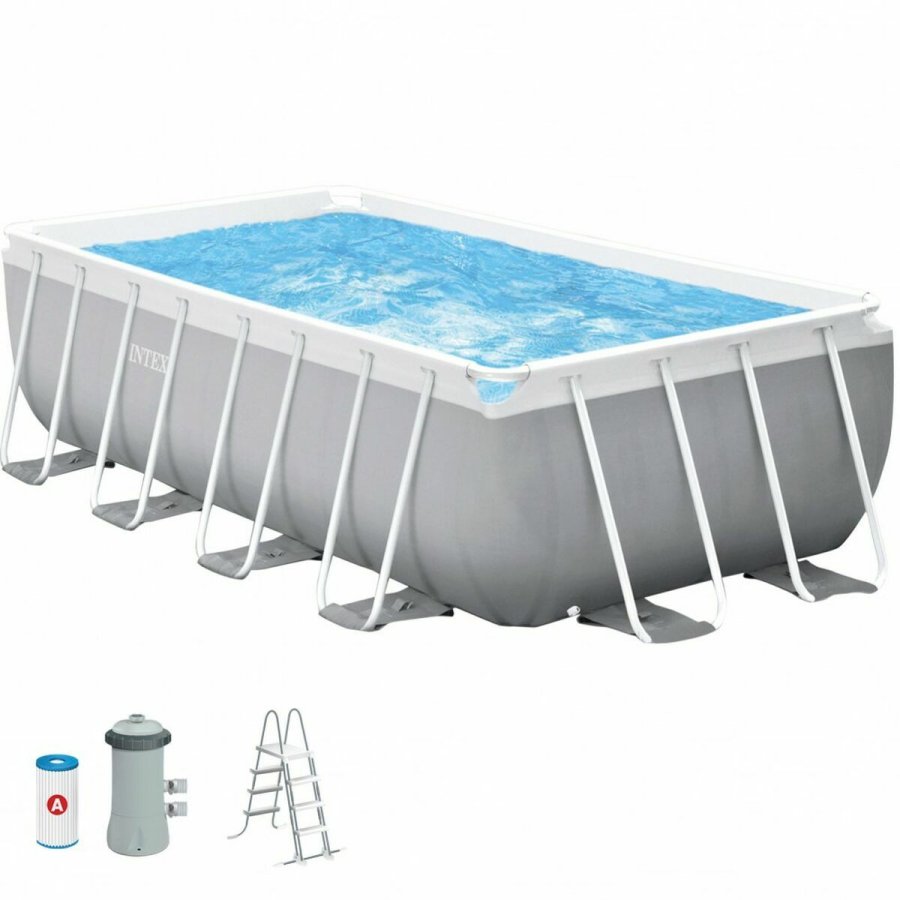 Pool Aftageligt Intex 8.418 l Rektangulr 400 x 200 x 122 cm #1