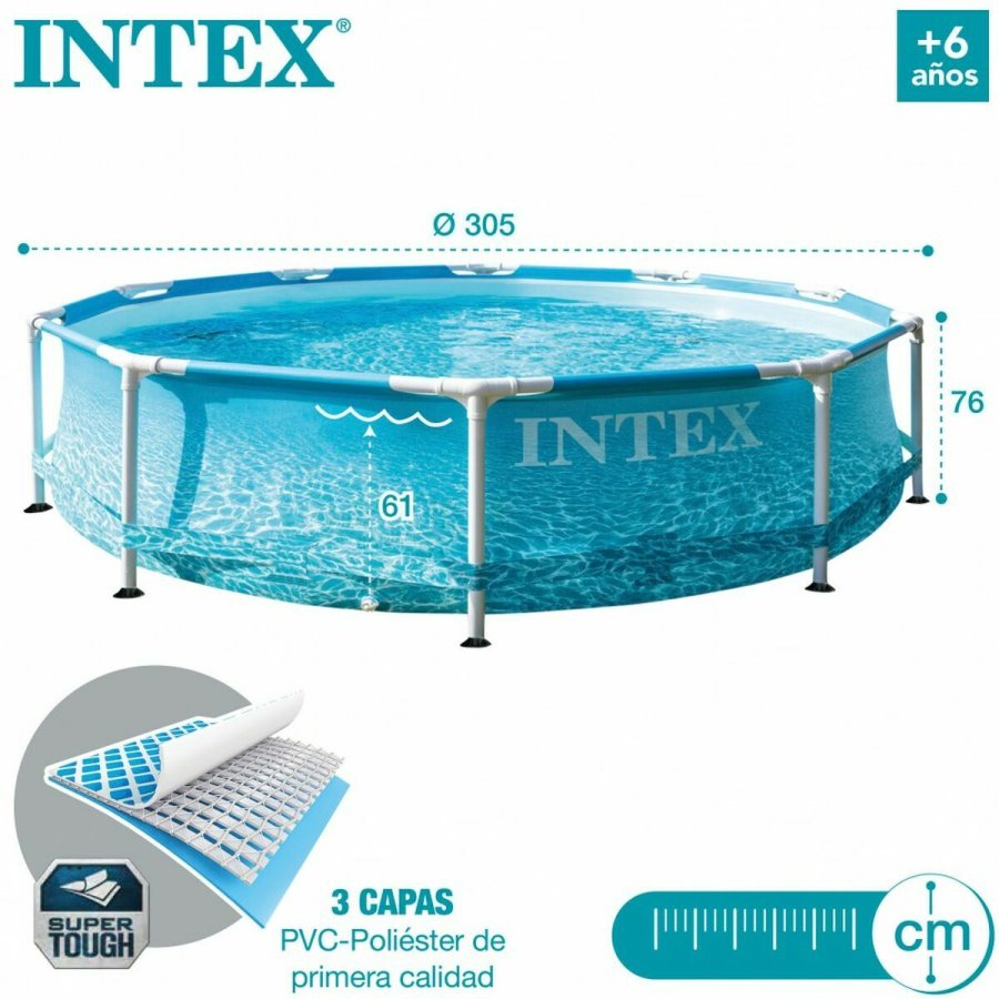 Pool Aftageligt Intex Frame 4485 L 305 x 76 cm #5