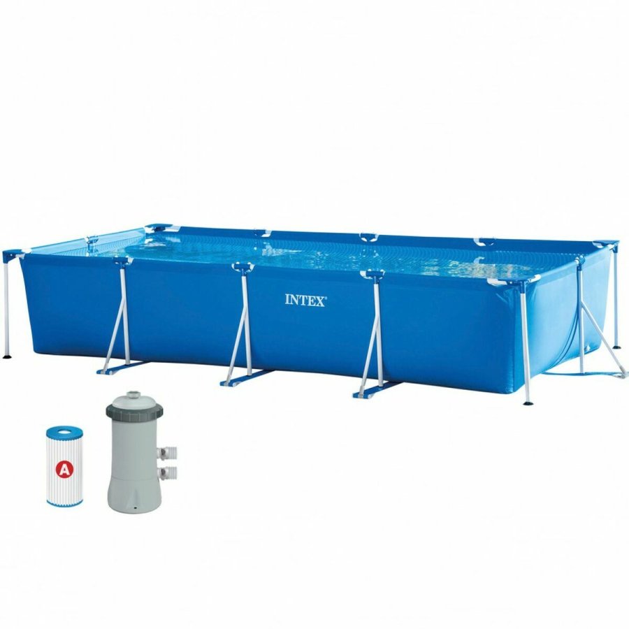 Pool Aftageligt Intex Frame 7127 L Rektangulr 450 X 220 X 84 CM #1