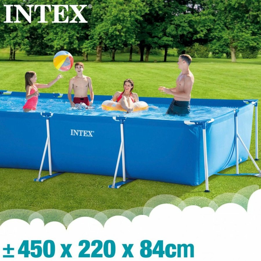 Pool Aftageligt Intex Frame 7127 L Rektangulr 450 X 220 X 84 CM #5