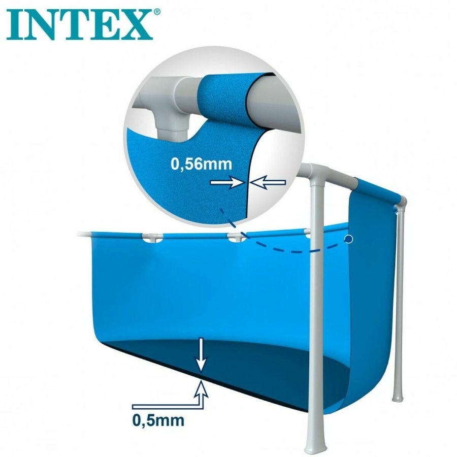 Pool Aftageligt Intex Frame 7127 L Rektangulr 450 X 220 X 84 CM #4