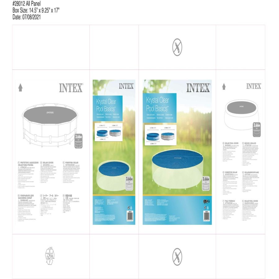 Swimmingpool Cover Intex 28012 Cirkulr Solar  366 cm #8