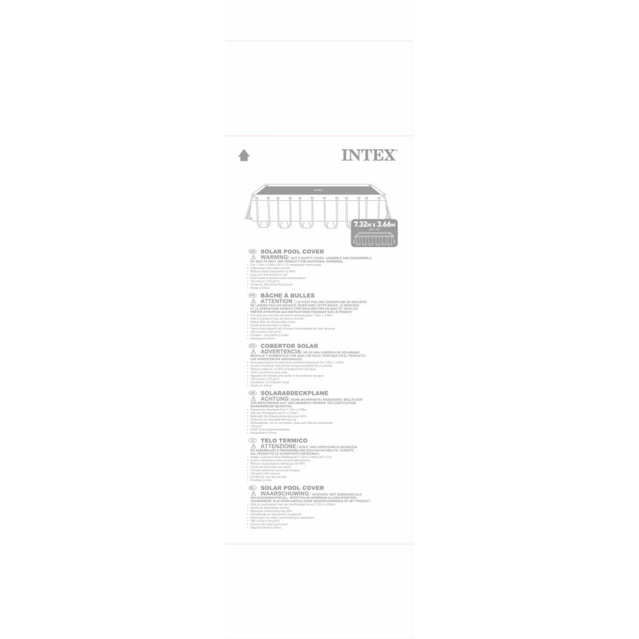 Swimmingpool Cover Intex 28017 Solar 732 x 366 cm #5