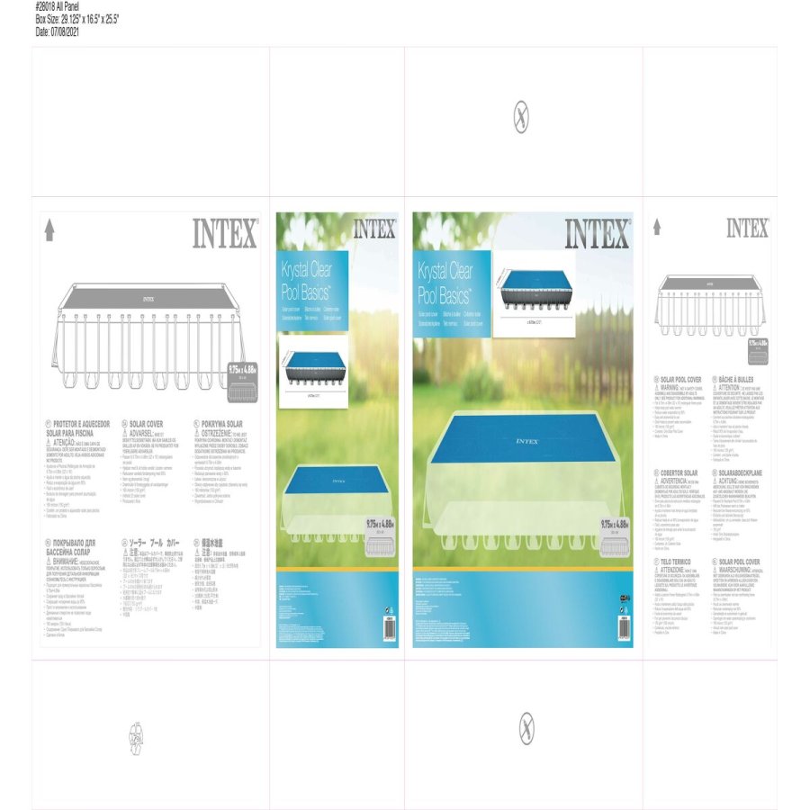 Swimmingpool Cover Intex 28018 Rektangulr Solar 975 x 488 cm #7
