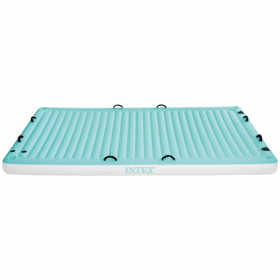 Luftmadras Intex Water Lounge 310 x 183 cm Hvid Turkisbl #1