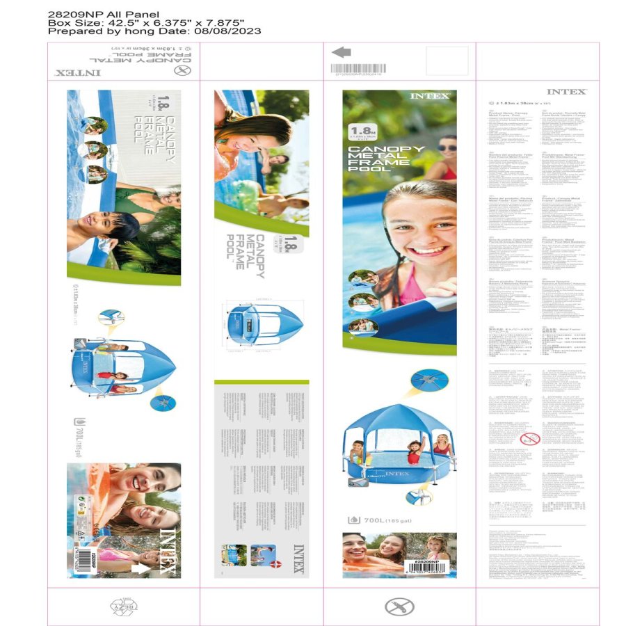 Pool Aftageligt Intex 183 x 38 x 183 cm #3
