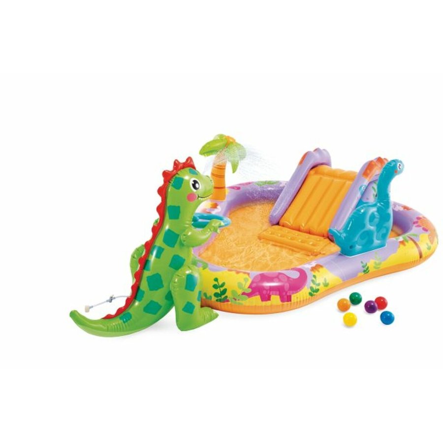 Oppustelig Pool til Brn Intex Dino Park 201 x 157 x 69 cm #5