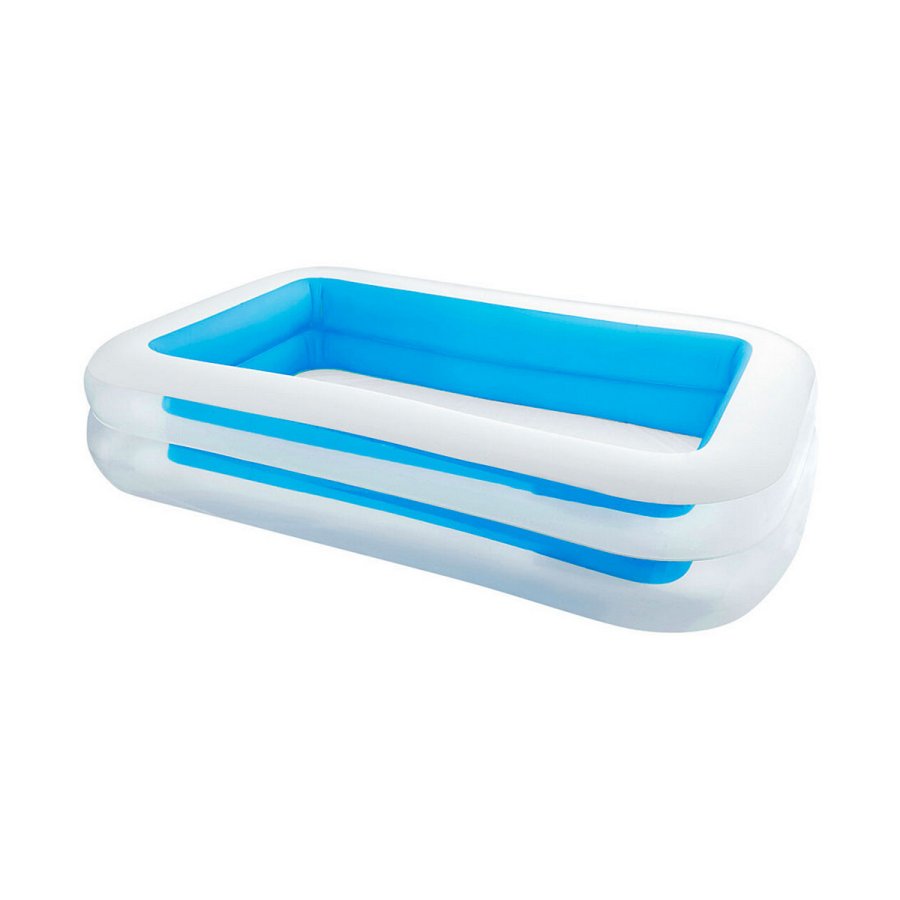 Oppustelig Pool Intex 56483 770 L (262 x 175 x 56 cm) Bl/hvid 262 x 175 x 56 cm #1