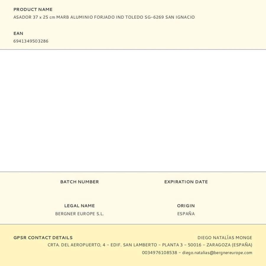 Grill San Ignacio toledo Smedet aluminium Induktion #4