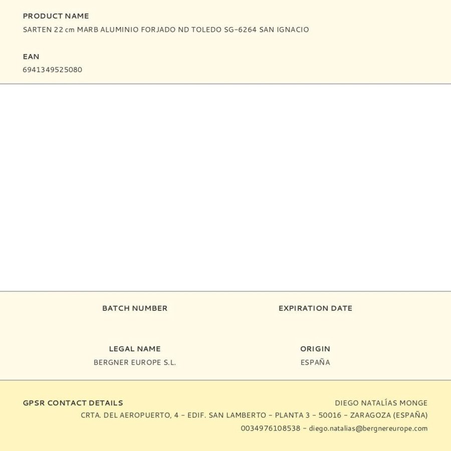 Stegepande San Ignacio toledo Smedet aluminium #6