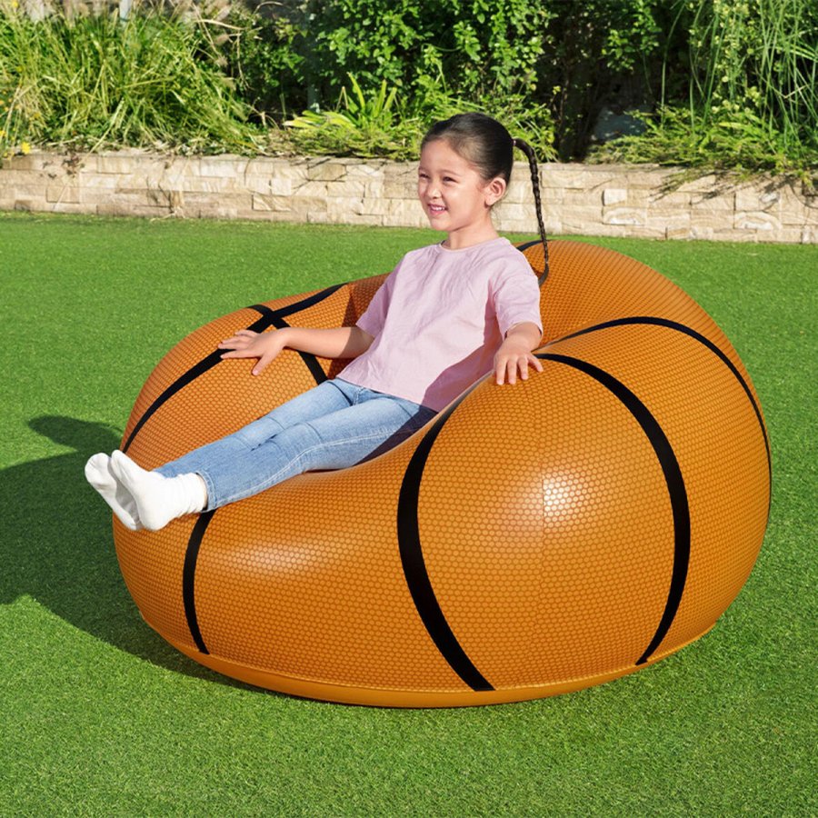 Oppustelige lnestol Bestway Orange 114 x 112 x 66 cm Basketball #3