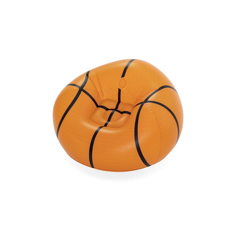 Oppustelige lnestol Bestway Orange 114 x 112 x 66 cm Basketball #5