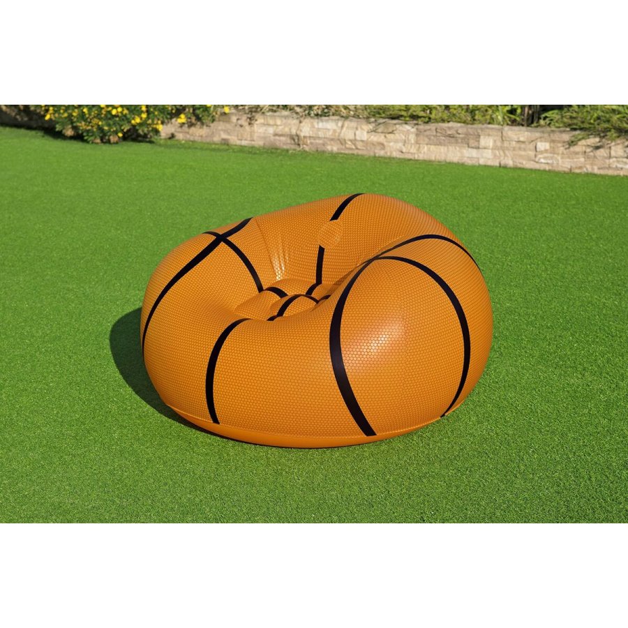 Oppustelige lnestol Bestway Orange 114 x 112 x 66 cm Basketball #7