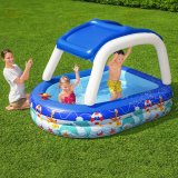 Oppustelig Pool til Brn Bestway Multifarvet 213 x 155 x 132 cm 175 x 262 x 51 cm Skib #3