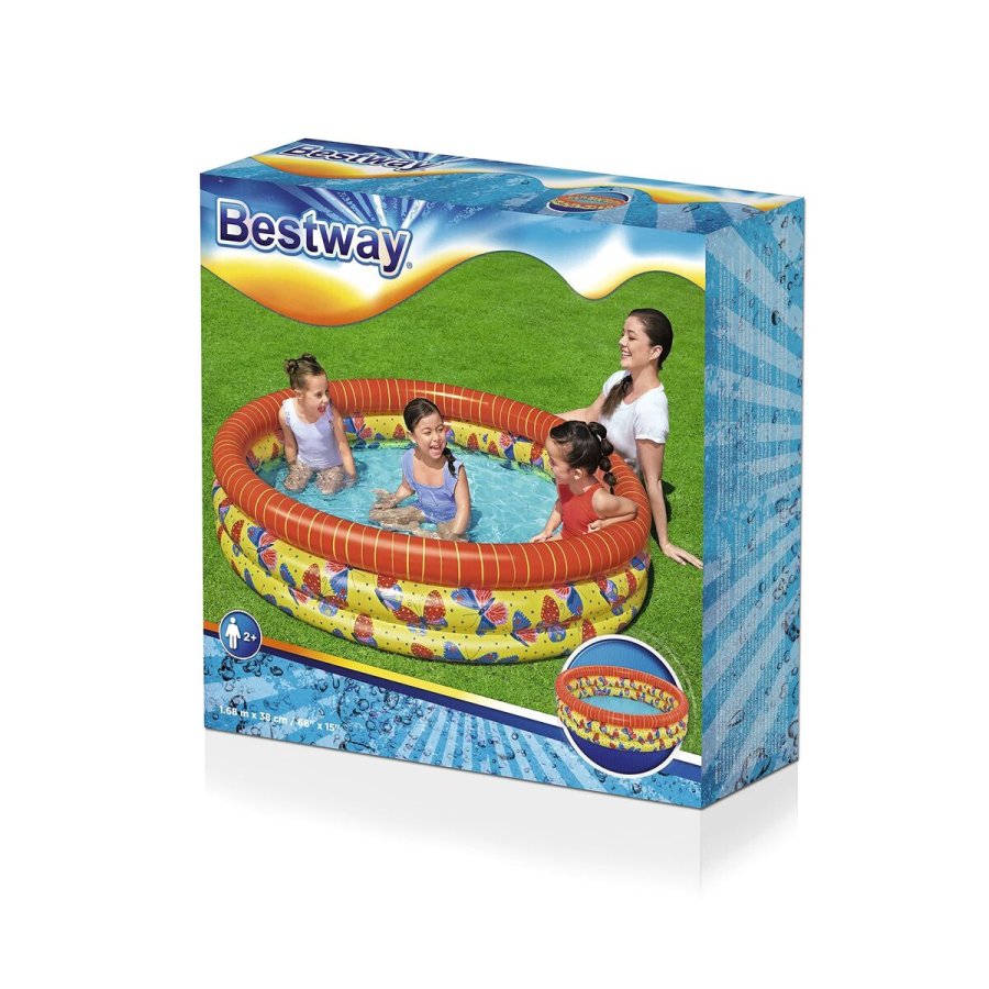 Oppustelig Pool til Brn Bestway Sommerfugle 168 x 38 cm #6