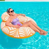 Oppustelig poolstol Bestway Deluxe 118 x 117 cm Orange #3