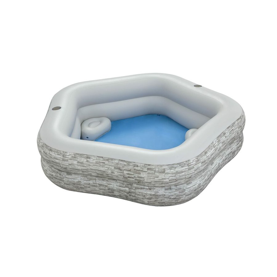 Oppustelig Pool Bestway Gr 213 x 206 x 53 cm #4