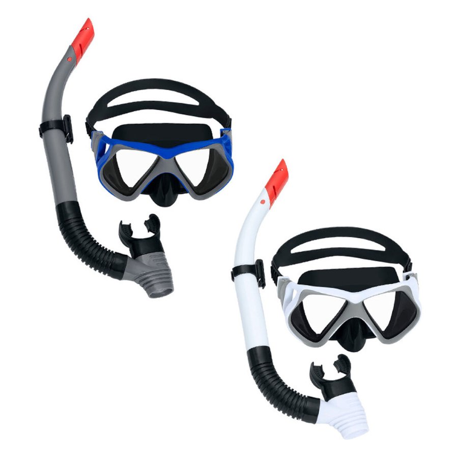 Snorkel beskyttelsesbriller og rr Bestway Hvid Gr Voksen (1 enheder) #1