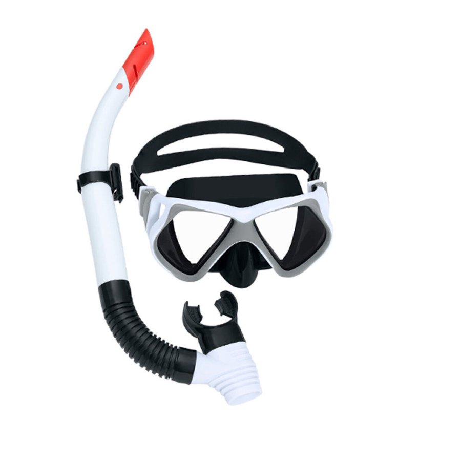 Snorkel beskyttelsesbriller og rr Bestway Hvid Gr Voksen (1 enheder) #3