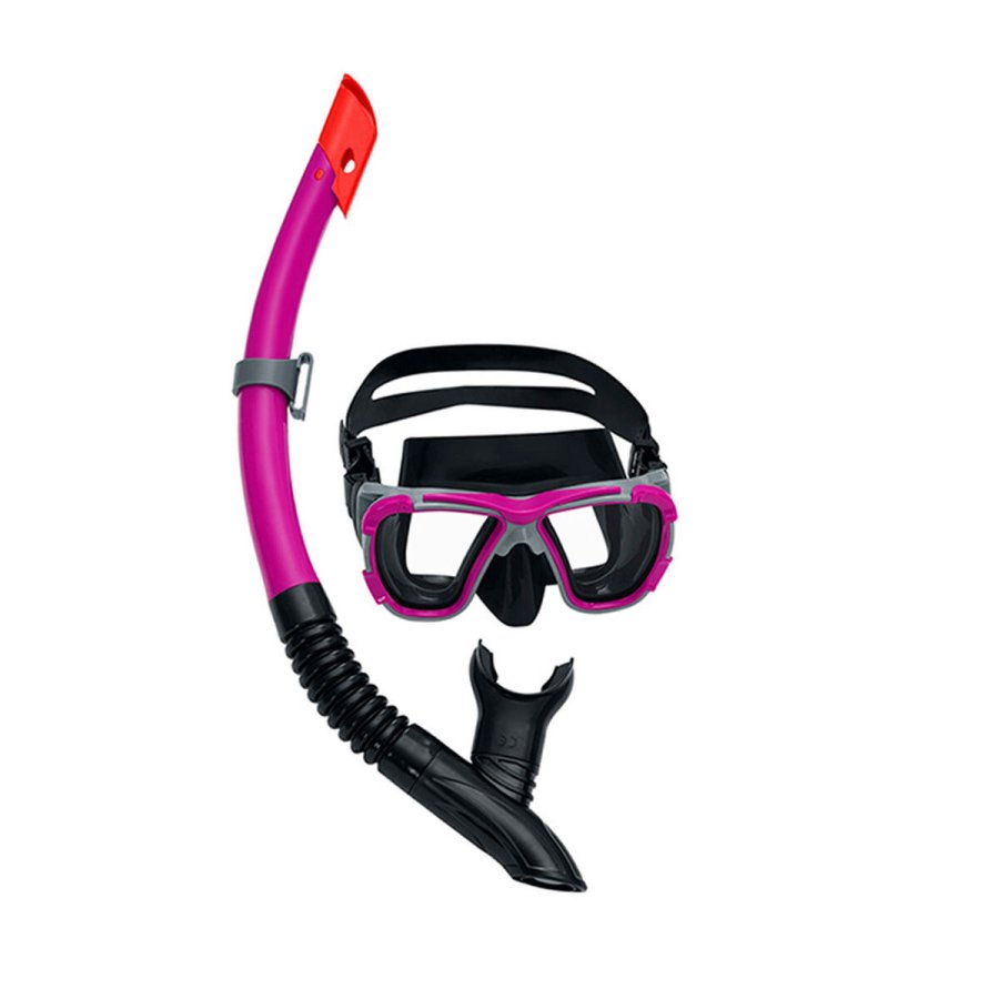 Snorkel beskyttelsesbriller og rr Bestway Gr Pink Voksen (1 enheder) #2