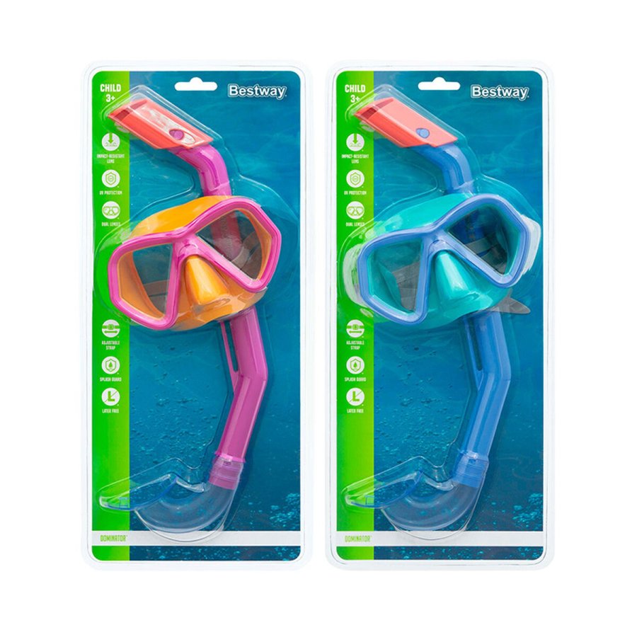 Snorkel beskyttelsesbriller og rr til brn Bestway Bl Fuchsia (1 enheder) #4