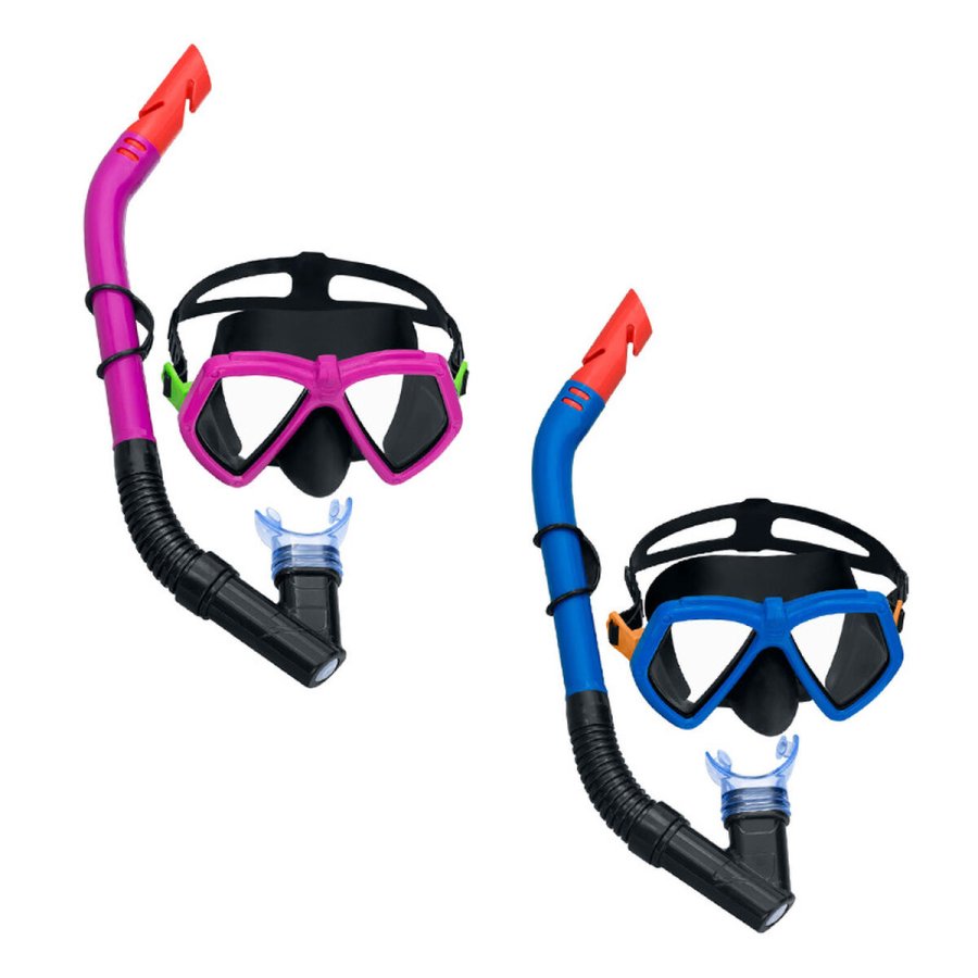 Snorkel beskyttelsesbriller og rr til brn Bestway Bl Fuchsia (1 enheder) #1