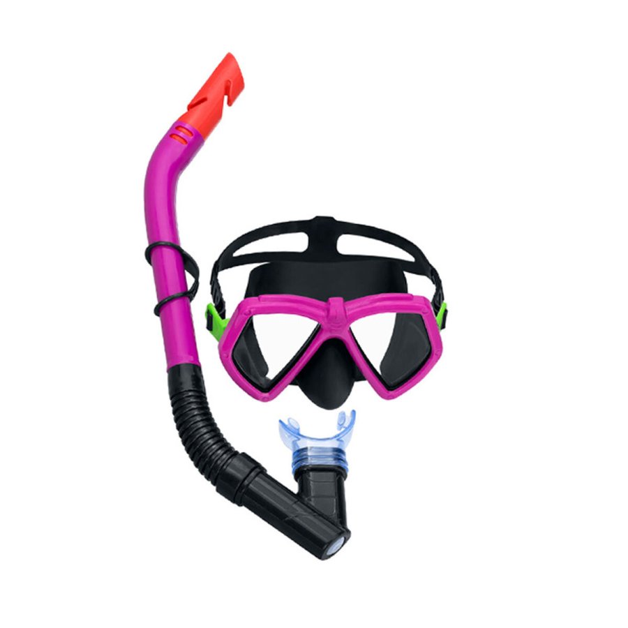Snorkel beskyttelsesbriller og rr til brn Bestway Bl Fuchsia (1 enheder) #2