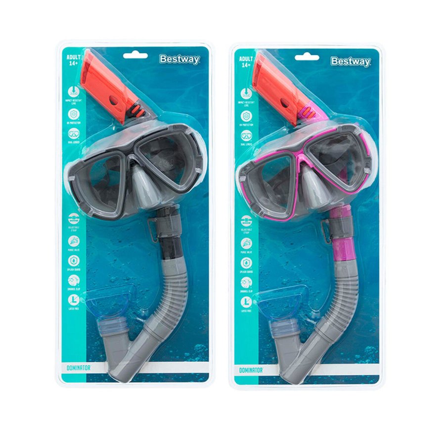 Snorkel beskyttelsesbriller og rr Bestway Sort Pink Voksen (1 enheder) #4