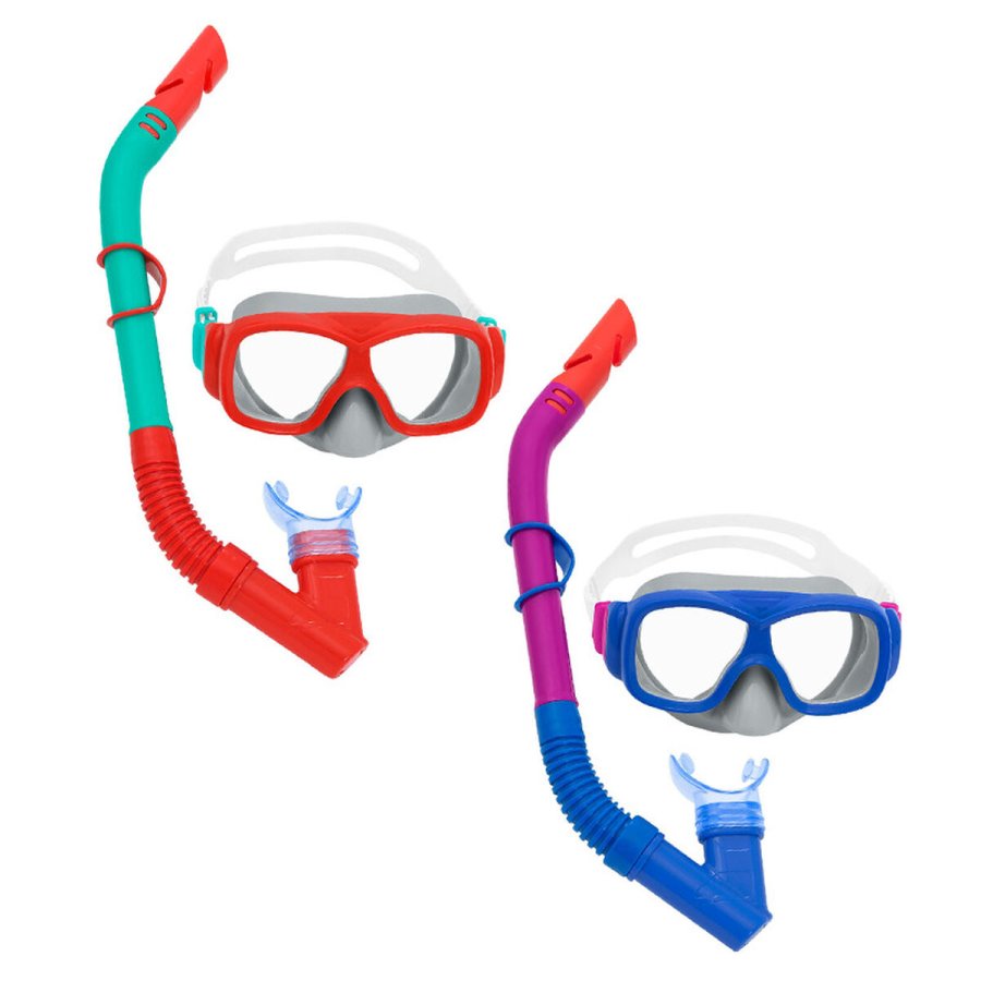 Snorkel beskyttelsesbriller og rr til brn Bestway Bl Orange (1 enheder) #1