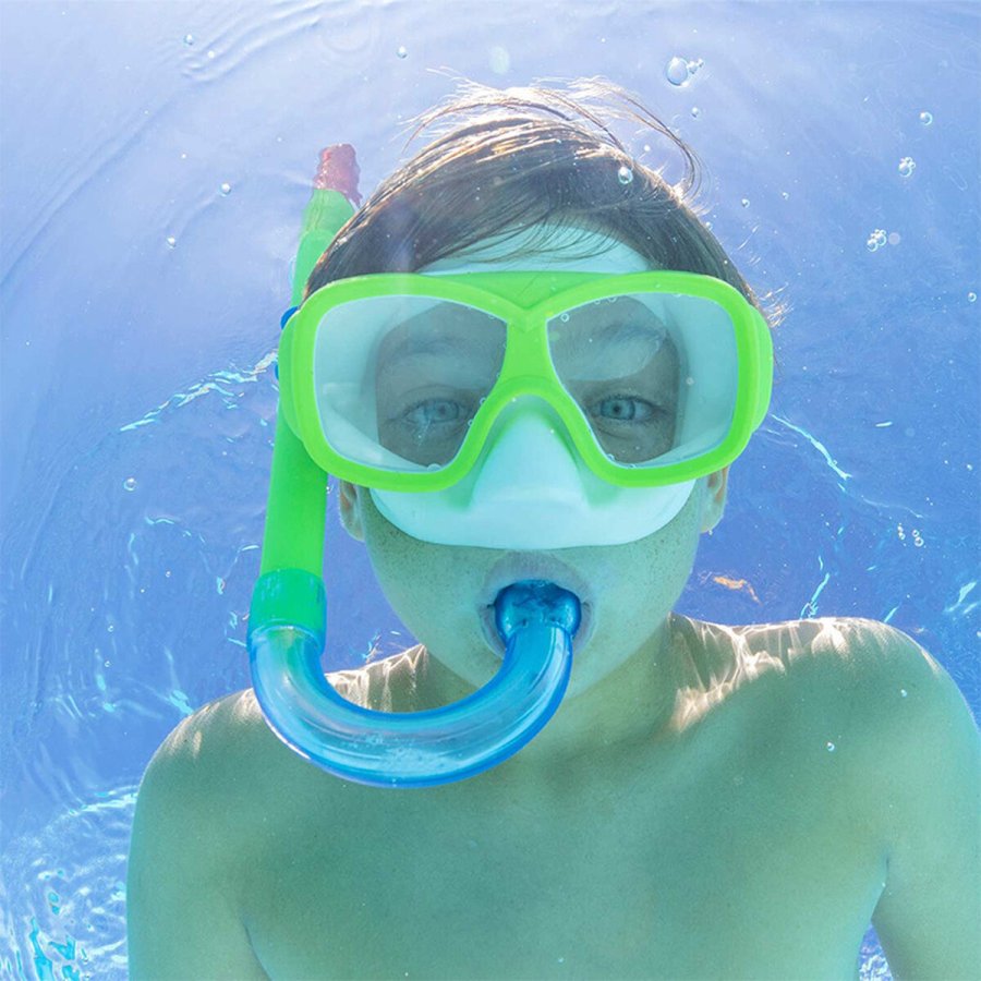 Snorkel beskyttelsesbriller og rr til brn Bestway Grn Pink (1 enheder) #6