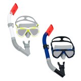 Snorkel beskyttelsesbriller og rr Bestway Hvid Mrkebl Voksen (1 enheder) #1