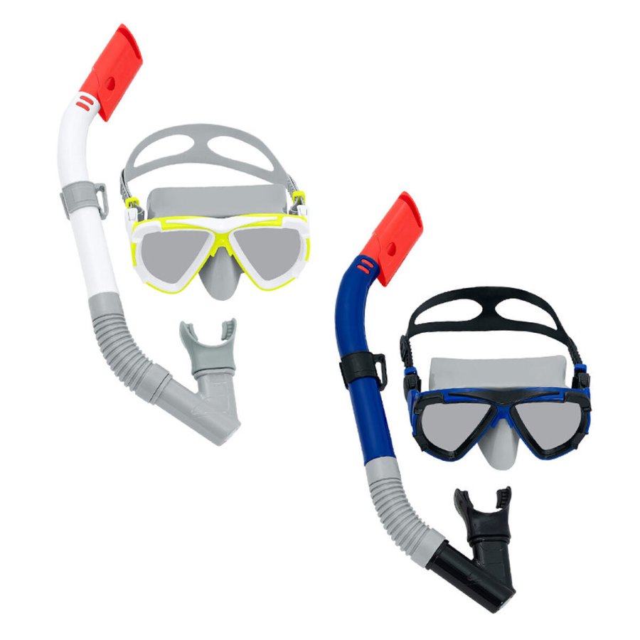 Snorkel beskyttelsesbriller og rr Bestway Hvid Mrkebl Voksen (1 enheder) #1