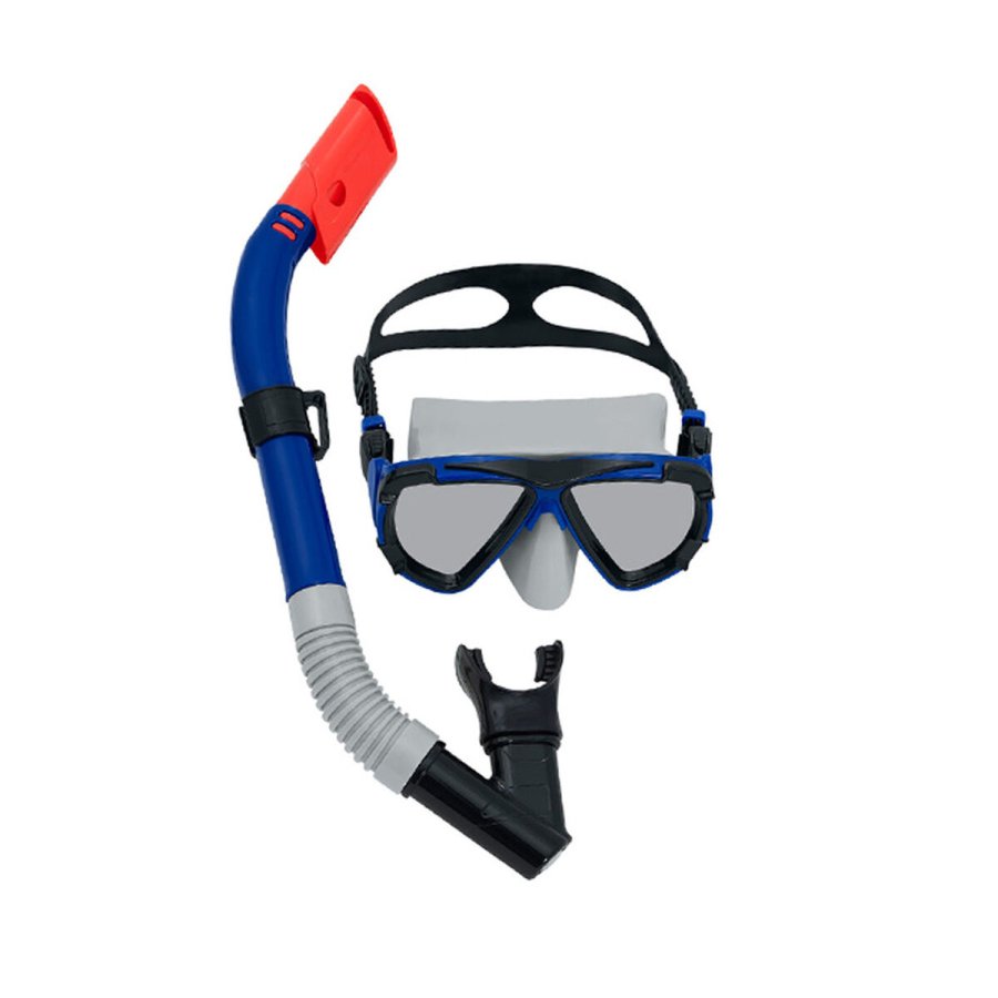 Snorkel beskyttelsesbriller og rr Bestway Hvid Mrkebl Voksen (1 enheder) #3