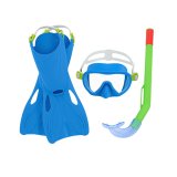 Dykkerbriller med Snorkle og Finner Bestway 24-27 Bl (1 enheder) #2