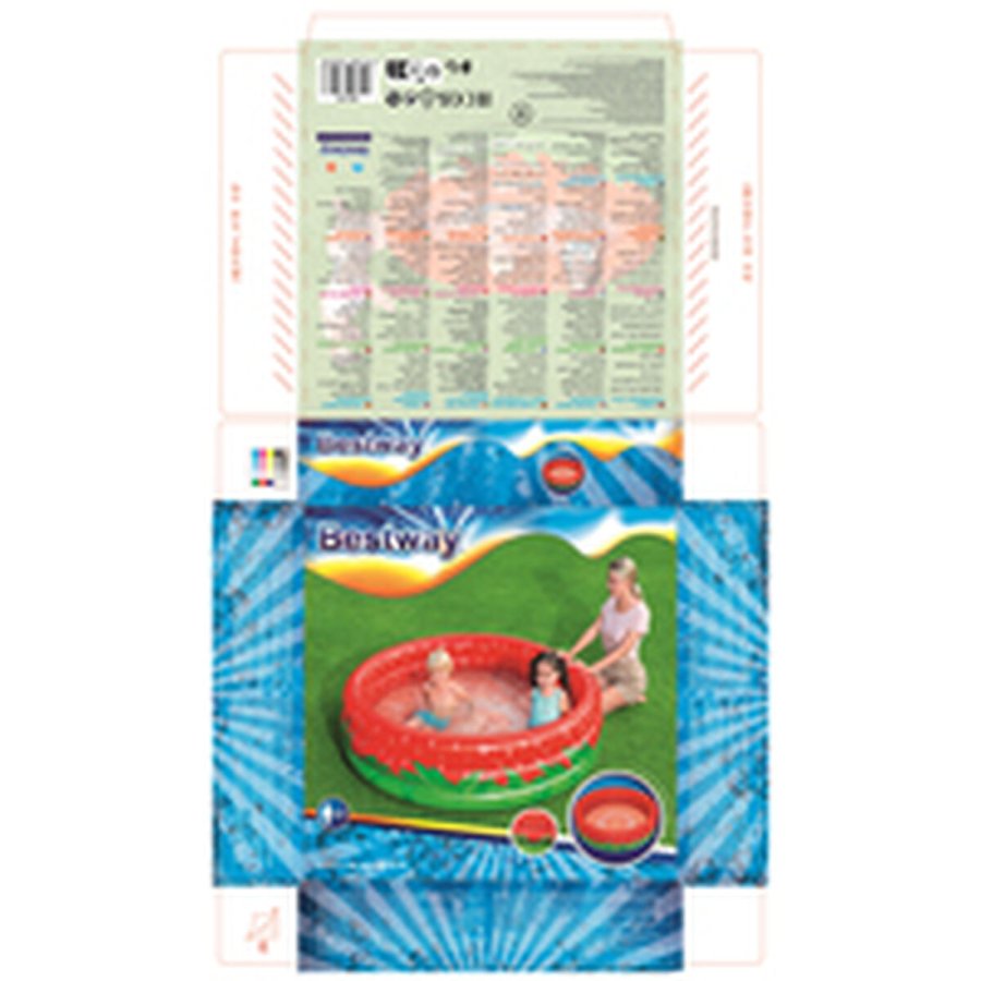 Oppustelig Pool til Brn Bestway Jordbr 168 x 38 cm #5