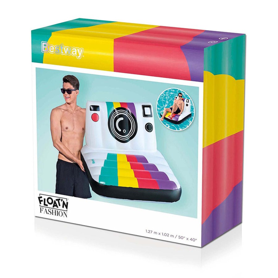 Oppustelig poolstol Bestway Fotografiapparat 127 x 102 cm #2