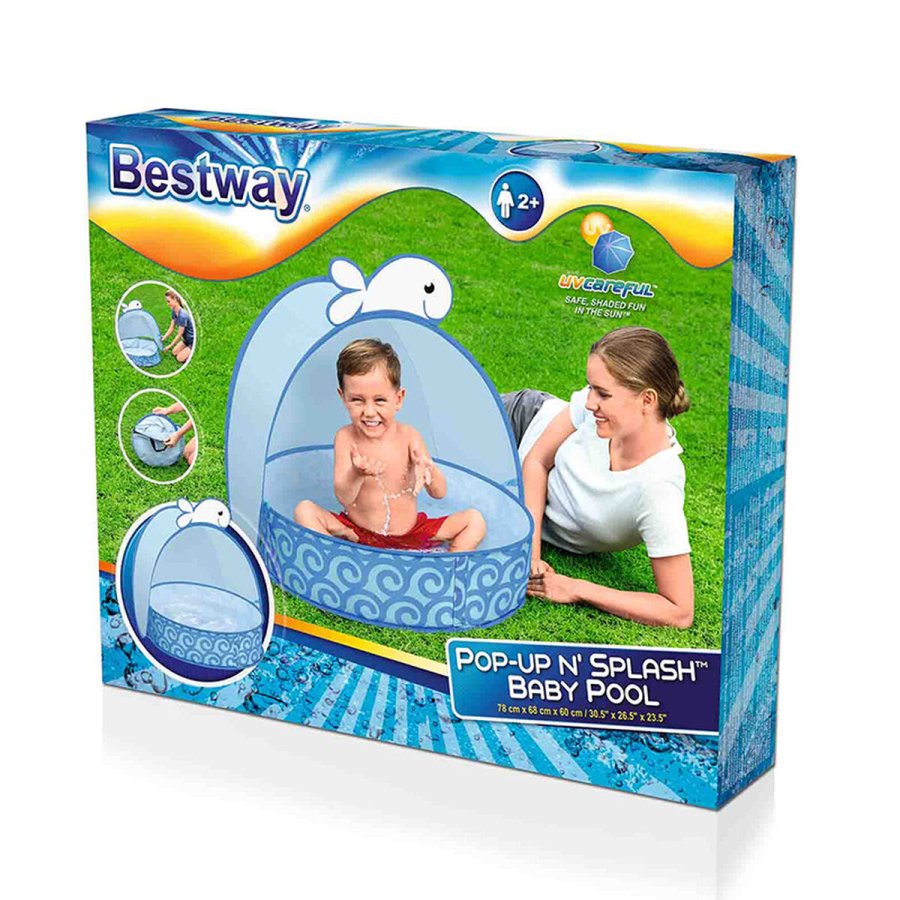 Oppustelig Pool til Brn Bestway Hval 78 x 68 x 60 #4