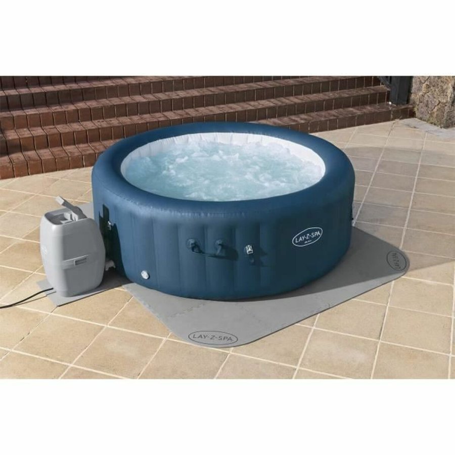 Beskyttelsesgulv til nedbrydelige bassiner Bestway Lay-Z-Spa 196 x 196 cm Gr� Polyetylen #4