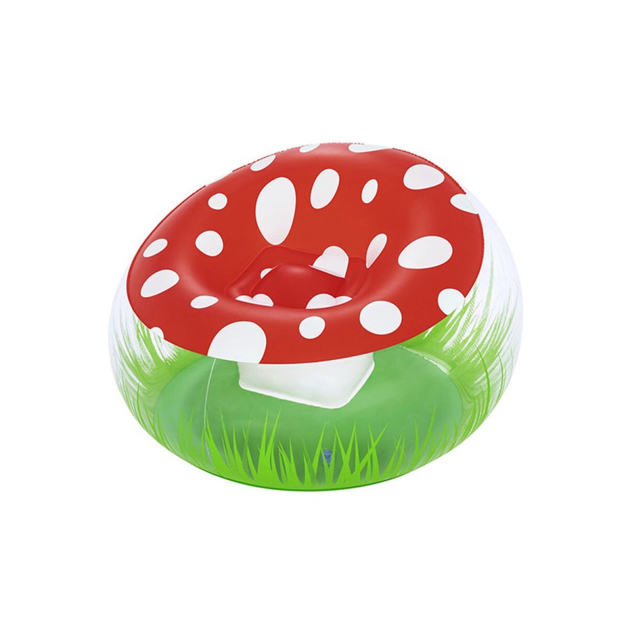 Oppustelige lnestol Bestway Multifarvet 112 x 112 x 66 cm Champignon #1