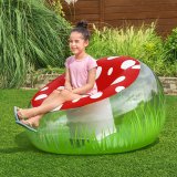 Oppustelige lnestol Bestway Multifarvet 112 x 112 x 66 cm Champignon #3