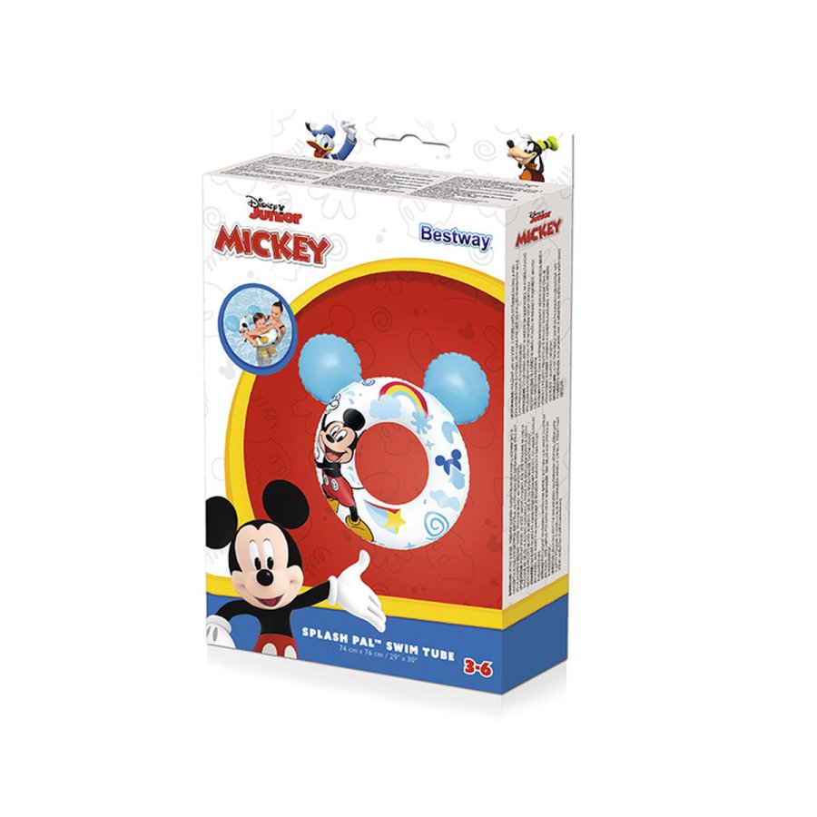 Oppustelig flyder Bestway Hvid Mickey Mouse 74 x 76 cm #2