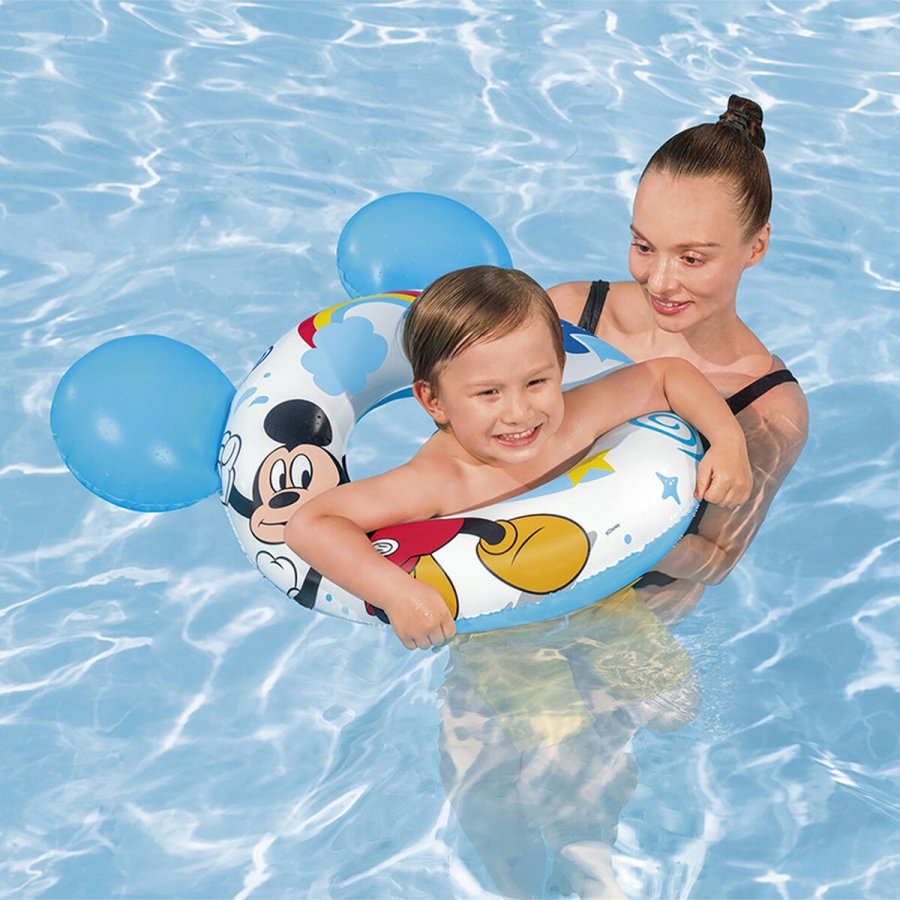 Oppustelig flyder Bestway Hvid Mickey Mouse 74 x 76 cm #3