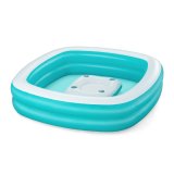 Bestway Oppustelig Brnepool 2 Kamre Familie Flydende Bord 218x218x48 cm +6 r 54446 #1