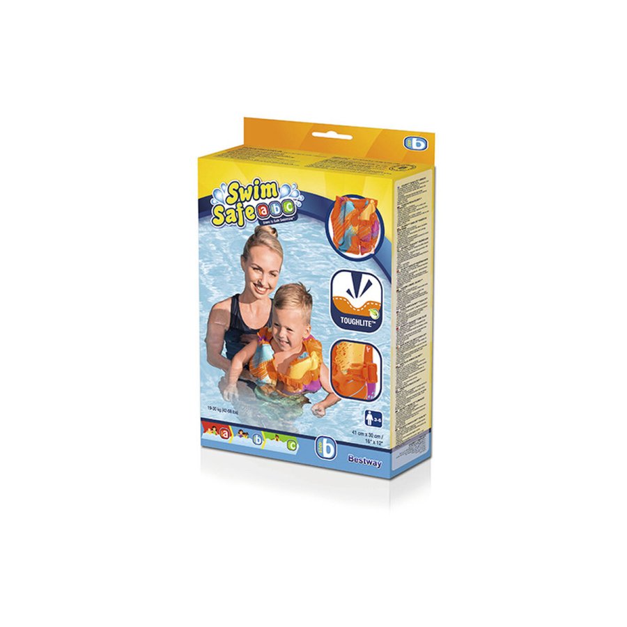 Bestway Oppusteligt Sikkerhedsvest Baby 41x30 cm +3 til 6 r Strand og Pool 32272 #2