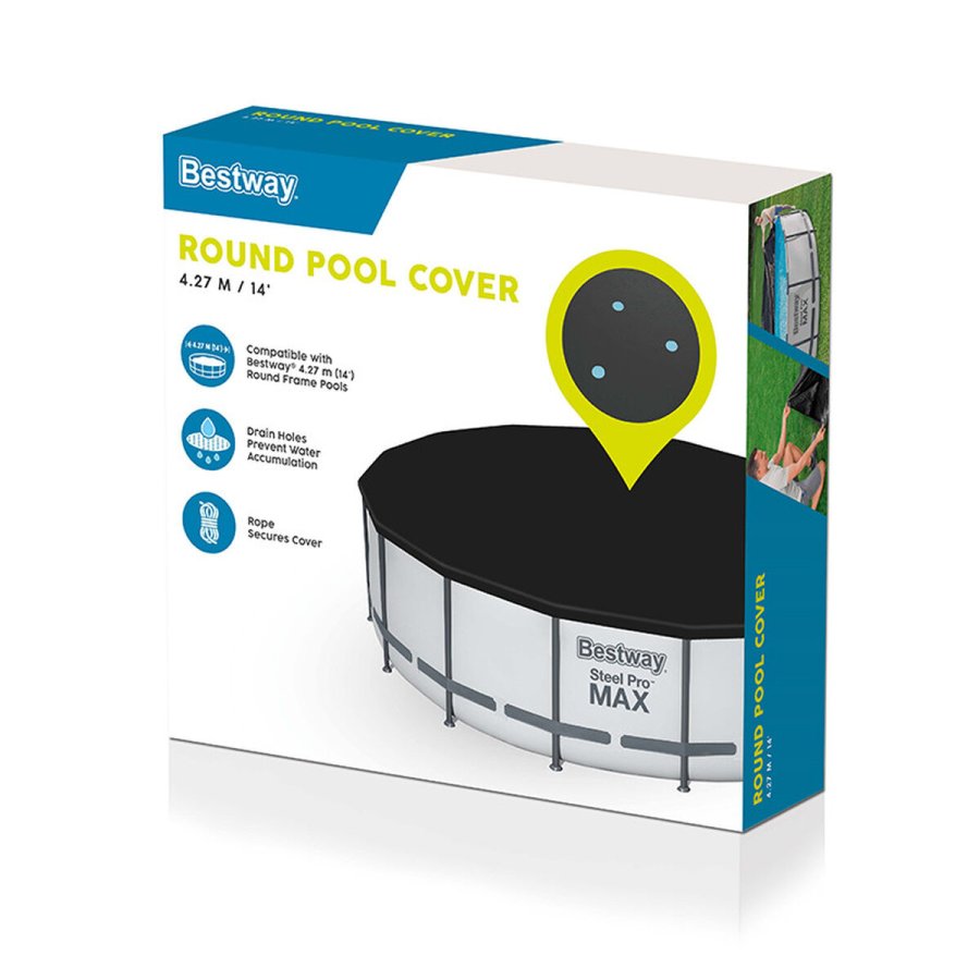 Swimmingpool Cover Bestway Sort  427 cm #2